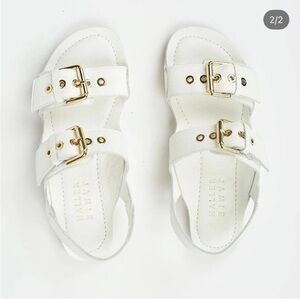 NWT Jamie Haller Buckle Sandals in White Size EU39